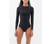 Tidal Half-zip Long-sleeved Swimsuit