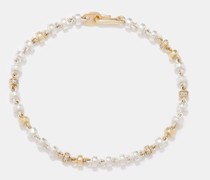 Omni Diamond, Silver & 18kt Gold Bracelet