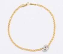 Link Up Gold-vermeil & Sterling-silver Bracelet