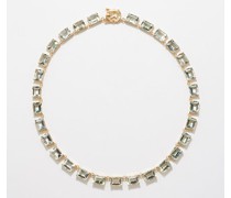Riviera Praisolite & 14kt Gold Necklace