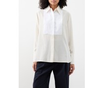 Plastron Silk-crepe Shirt