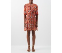Gaia Printed Chiffon Mini Dress