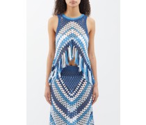 Boris Tasselled Cotton-crochet Cropped Top