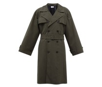 Oversized Cotton-blend Trench Coat