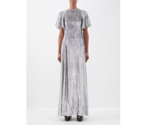 The Midnight Tremors Metallic Devoré Gown