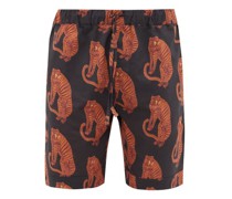 Tiger Printed Pyjama Shorts