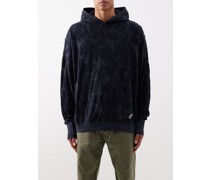 Purge Oversized Flocked-jersey Hoodie