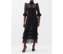 The Black Rainbow Polka Dot Tulle Blouse