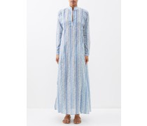 Parvati Floral-print Cotton-voile Maxi Dress