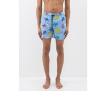 Moorea Turtle-print Recycled-fibre Swim Shorts