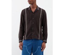 Jacquard-weave Cotton Shirt
