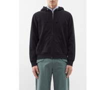 Zipped Cotton-jersey Hoodie