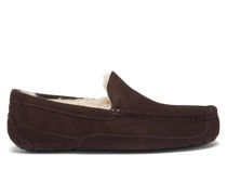 Ascot Suede Shearling Slippers
