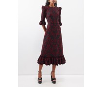 The Falconetti Tapestry-jacquard Twill Midi Dress