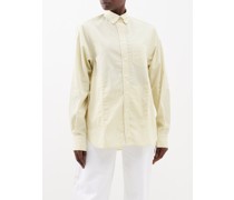 William Striped Cotton-poplin Shirt