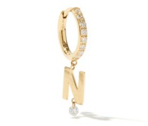 Alphabet Diamond & 18kt Gold N-z Single Earring