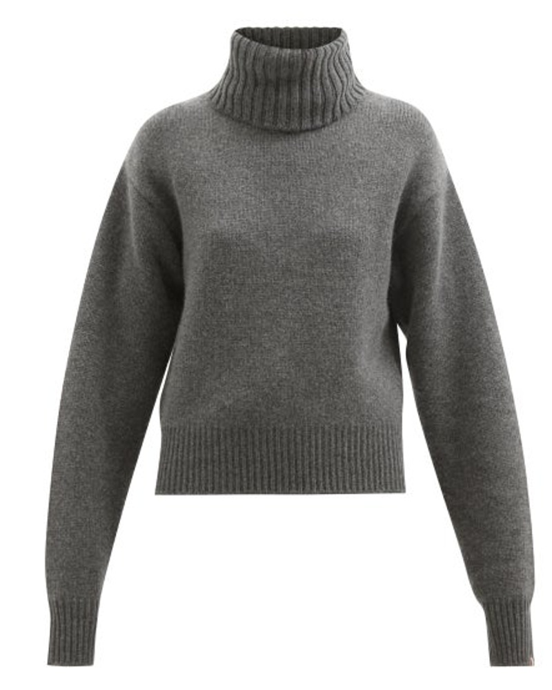extreme cashmere Damen No.188 Happy Roll-neck Stretch-cashmere Sweater