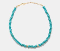 Pacifico Turquoise & 18kt Gold-plated Necklace