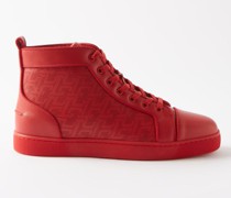 Louis Orlato Perforated Leather High-top Trainers