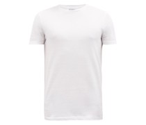 Recycled And Organic Cotton-blend Fitted T-shirt