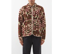 Puzzle Checkered Fleece Jacket