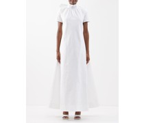 Ilana Bow-back Grosgrain Maxi Dress