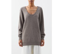Chain-embellished Lambswool Sweater