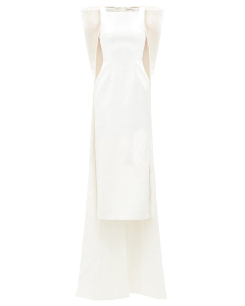 EMILIA WICKSTEAD Damen Charlotte Bow-appliqué Cloqué-crepe Dress