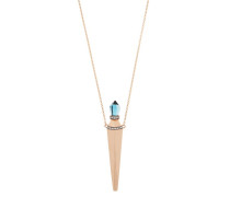 Topaz & 18kt Rose-gold Amulet Necklace