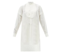 Bib-front Cotton Shirt