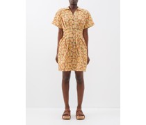 Riya Shell-print Cotton Shirt Dress