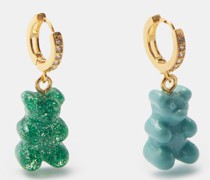 Nostalgia Bear 18kt Gold-plated Earring Set