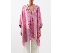 Harper Patchwork Vintage-linen Tunic