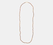 Tiger's Eye & 18kt Gold Necklace