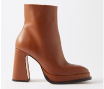 Chueca 90 Leather Platform Boots