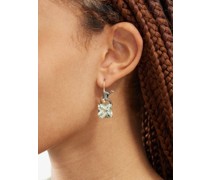 Monkey Diamonds, Prasiolite & 18kt Gold Earrings