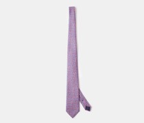 Spot-jacquard Silk-twill Tie