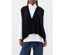 A-line V-neck Cashmere Sweater Vest