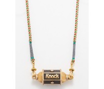 Knock On Wood Diamond & 18kt Gold Necklace