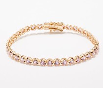 Sapphire & 14kt Gold Tennis Bracelet