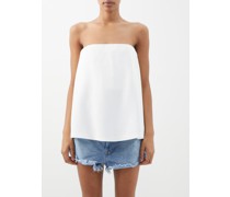Trapeze Crepe Bandeau Top