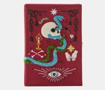 L'amour Et La Mort Embroidered Book Clutch Bag