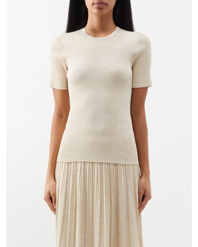 Zimmermann Damen Devi Ribbed-jersey Top