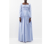 Cheshire Removable-bolero Striped Cotton Dress