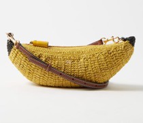 Banana Woven-raffia Cross-body Bag