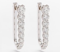 Aria Diamond & 18kt White-gold Earrings