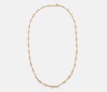 Circle Link Diamond & 18kt Gold Necklace