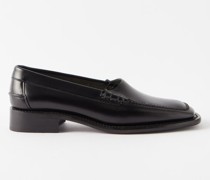 Sala Square-toe Leather Loafers