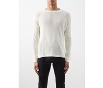 Cloudmerino Waffle-knit Long-sleeved T-shirt