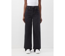 90s Organic-cotton High-waisted Wide-leg Jeans